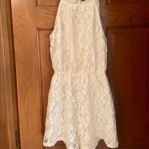 Francesca’s White Lace Romper